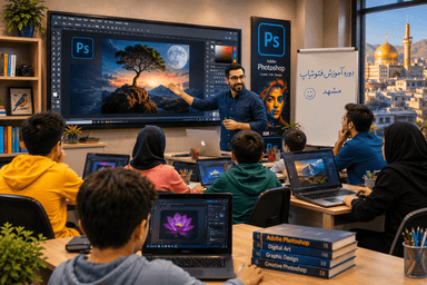 دوره فتوشاپ مشهد؛ در کلاس فتوشاپ مشهد گرافیست حرفه‌ای شوید
