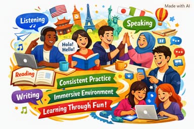 چگونه زبان جدید یاد بگیریم