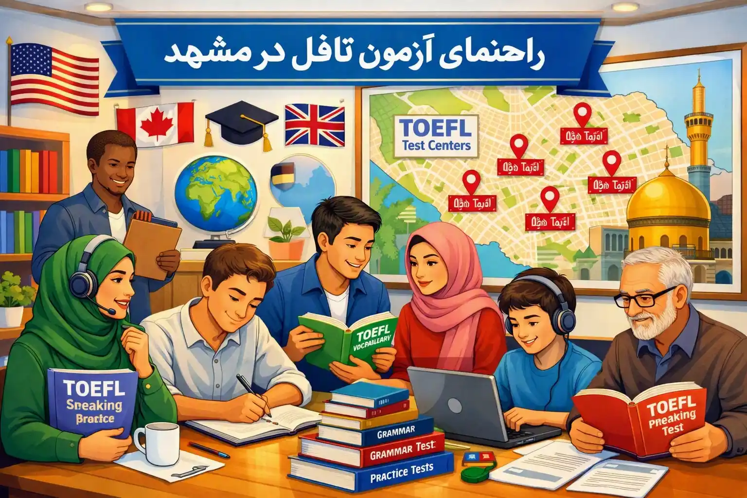 راهنمای جامع آزمون تافل در مشهد
