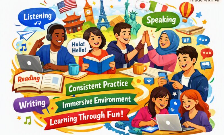 چگونه زبان جدید یاد بگیریم