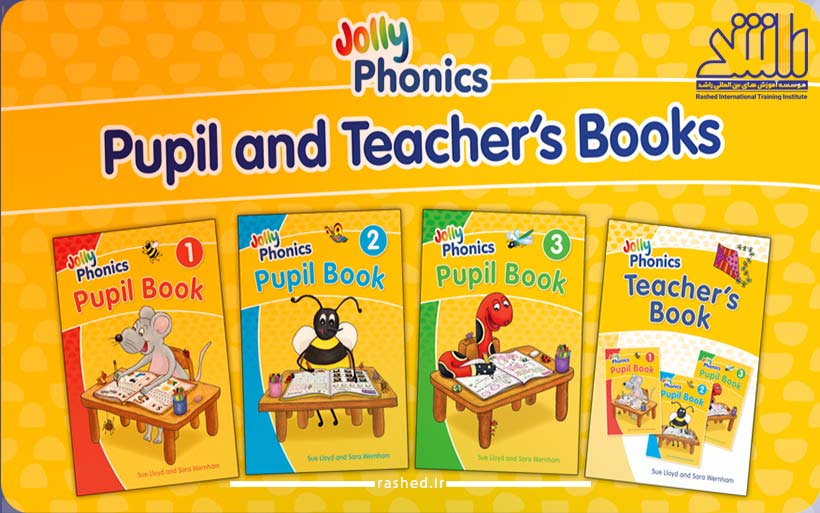 Jolly Phonics-بهترین کتاب آموزش زبان برای کودکان مبتدی